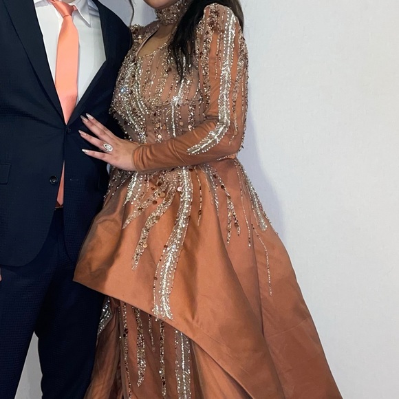 Custom Crystal Embellished Couture Gown - Picture 6 of 6